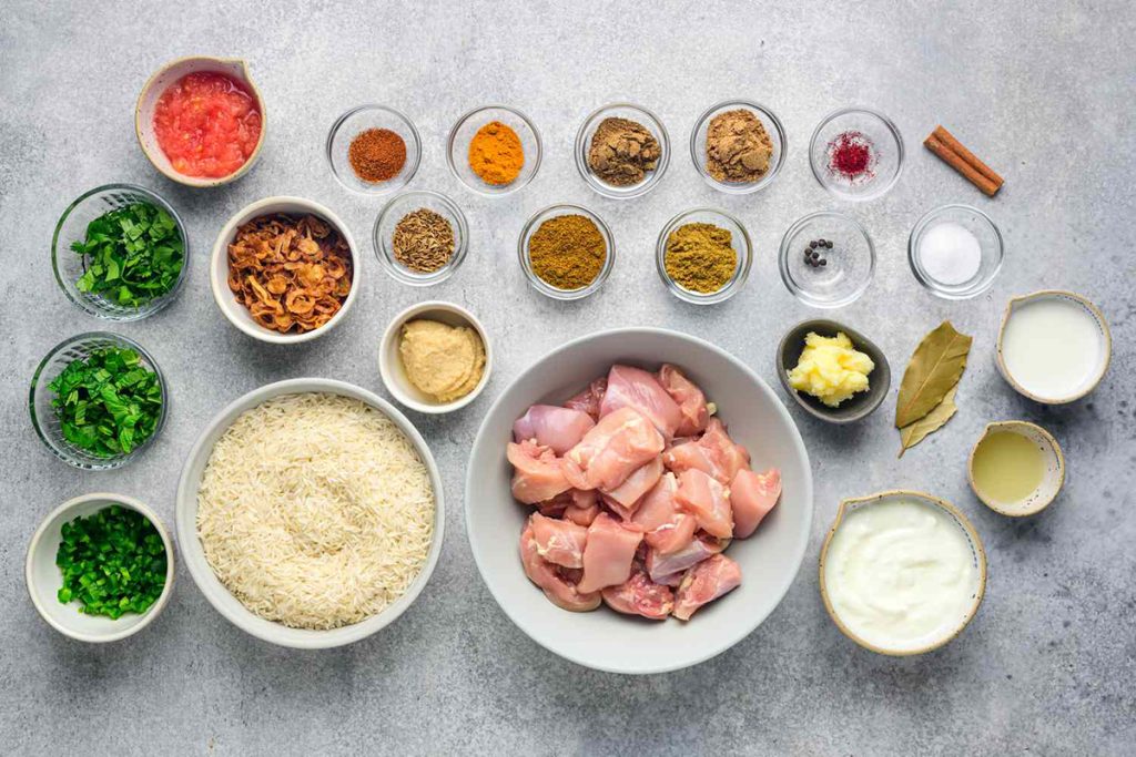 Biriyani Ingredients