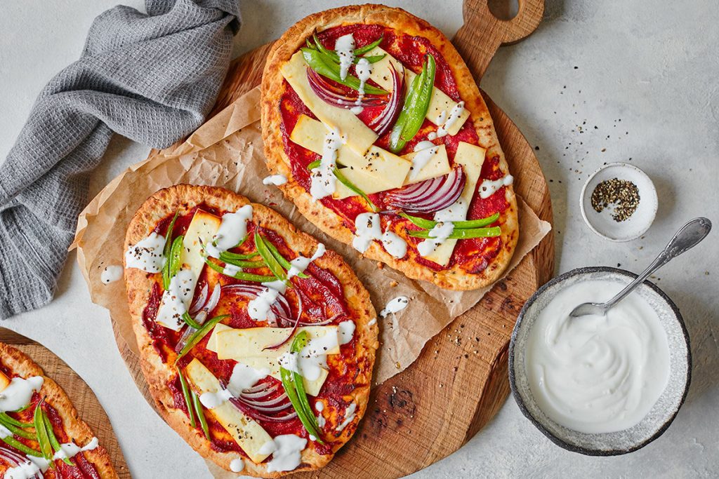 Veggie Lover Naan Pizza